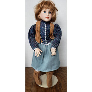 Hamilton Collection Savannah Connie Johnston 16 Inch Porcelain Western Doll